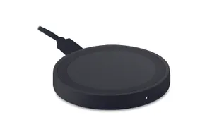 Chargeur sans fil personnalisable rond - Wireless Plato | Black