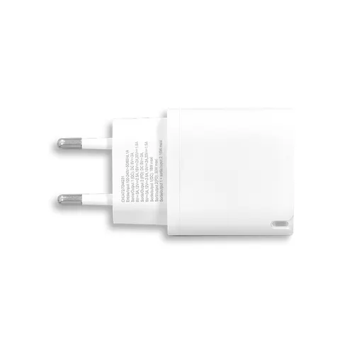 Chargeur secteur rapide 30 w personnalisable sorties usb qc & type-c pd