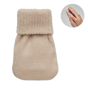 Chaufferette polyester tricot personnalisée - Warmmuff | Beige