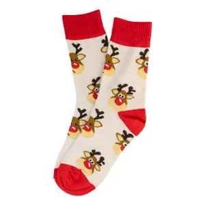 Chaussettes de Noël, bonhomme de neige - Julsokka | Renne