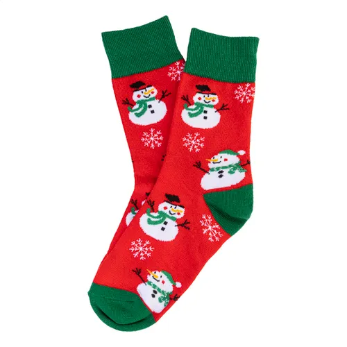Chaussettes de Noël, bonhomme de neige - Julsokka