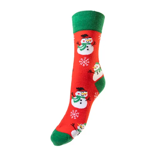 Chaussettes de Noël, bonhomme de neige - Julsokka