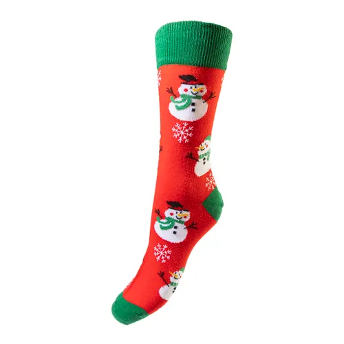 Chaussettes de Noël, bonhomme de neige - Julsokka