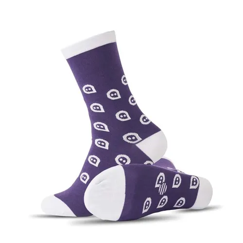 Chaussettes en coton jacquard personnalisées - fabrication Europe