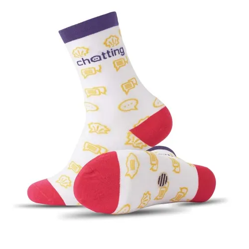 Chaussettes en coton jacquard personnalisées - fabrication Europe