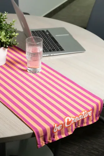 Chemin de table publicitaire personnalisable en RPET - PrinTable S