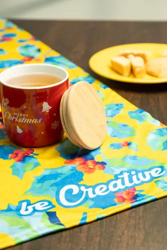 Chemin de table publicitaire personnalisable en RPET - PrinTable S