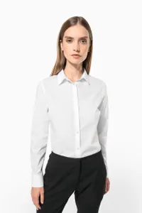 Chemise popeline polycoton sans poche entretien facile femme - Kariban