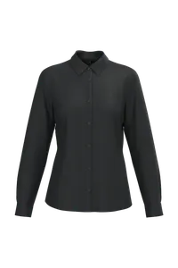Chemise popeline polycoton sans poche entretien facile femme - Kariban | Black