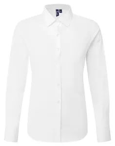 Chemise popeline RECYCLIGHT à manches longues pour femme - Premier | White