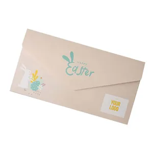 Choco text 4 lignes dans une enveloppe separate pâques