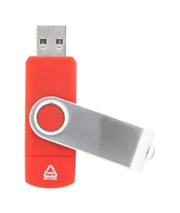 Clé USB OTG personnalisée RABS - TwistDrive Plus | Rouge