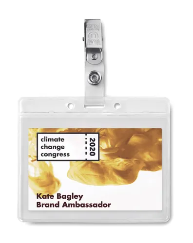 Clipbadge PVC badge holder personnalisable