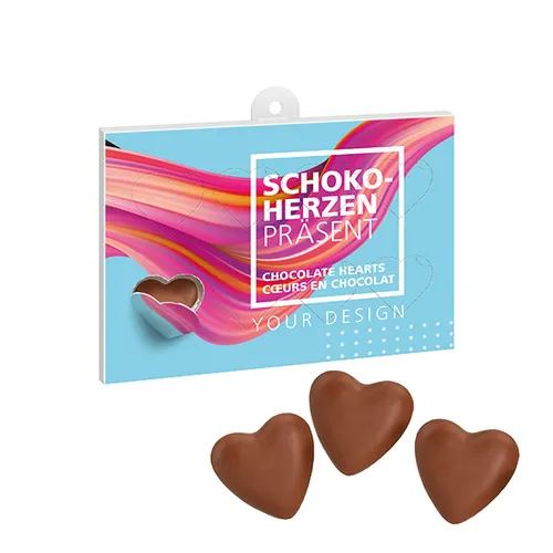 Cœurs en chocolat à offrir