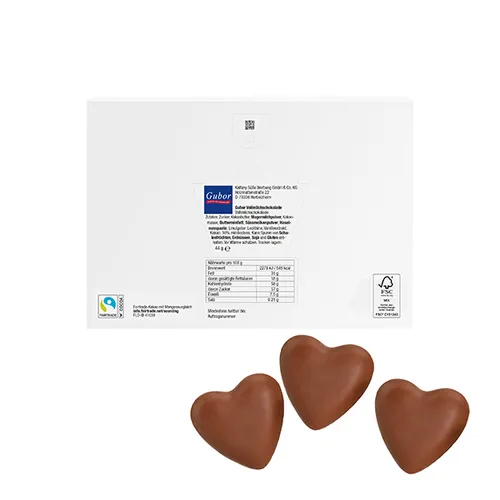 Cœurs en chocolat à offrir