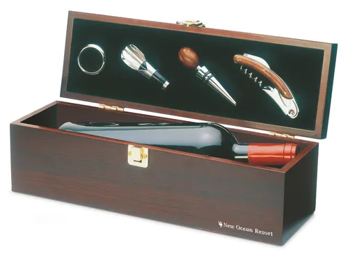 Coffret à vin en bois personnalisable - Costieres