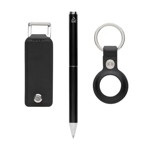 Coffret cadeau personnalisé 3 pcs en PU recyclé RCS Swiss Peak Tula - Swiss Peak