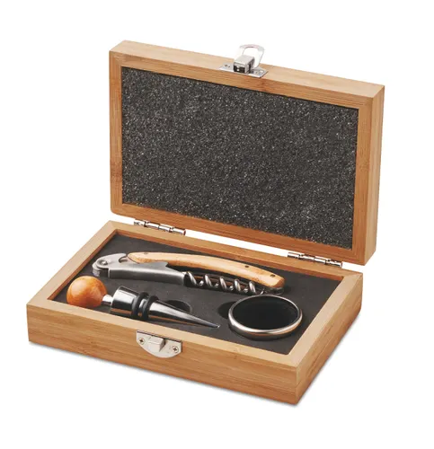 Coffret de sommelier personnalisable en bambou - Sonoma