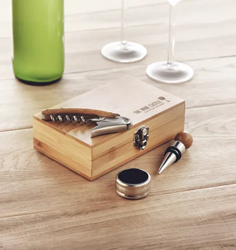 Coffret de sommelier personnalisable en bambou - Sonoma
