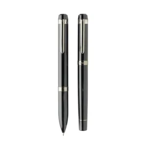 Coffret de stylos en acier recyclé Swiss Peak OSLO - Swiss Peak