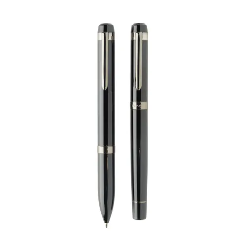Coffret de stylos en acier recyclé Swiss Peak OSLO - Swiss Peak