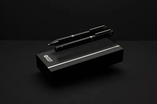 Coffret de stylos en acier recyclé Swiss Peak OSLO - Swiss Peak