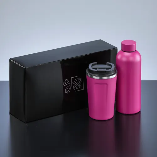Coffret pour boissons: mug à café nordic et bouteille thermique nordic