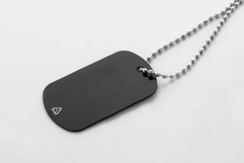 Collier avec plaque d'identification personnalisé - Delta