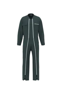 Combinaison double zip unisexe - WK. Designed To Work | Us Green