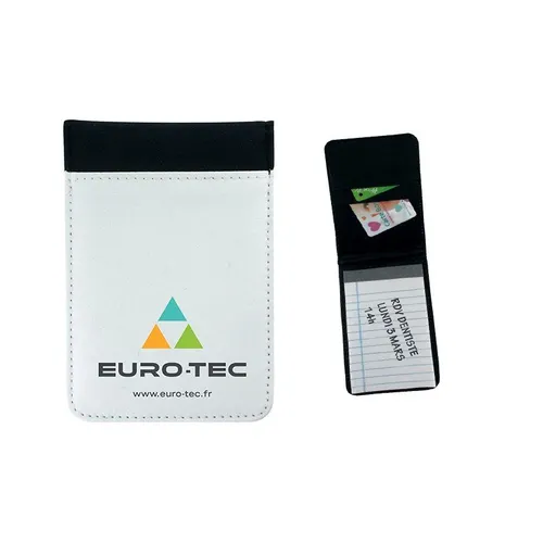 Conferencier de poche personnalisé, bloc note