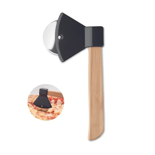 Coupe-pizza manche en bambou personnalisé - Zaza