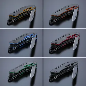 Couteau de poche en acier revêtu de titane optima | Gris