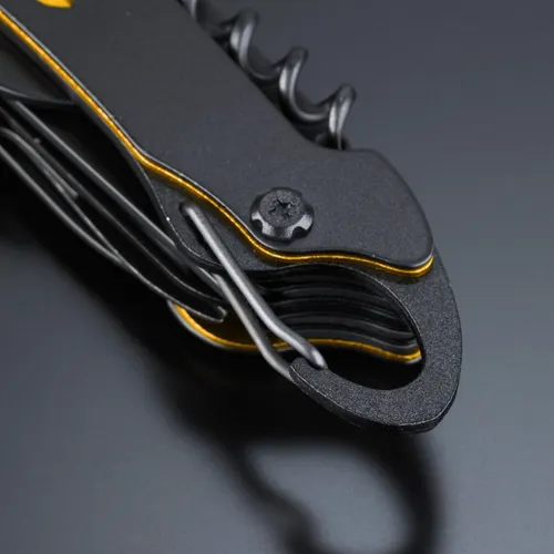 Couteau de poche en acier revêtu de titane optima