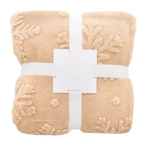 Couverture de Noël personnalisée RPET - Valsatra | Naturelle