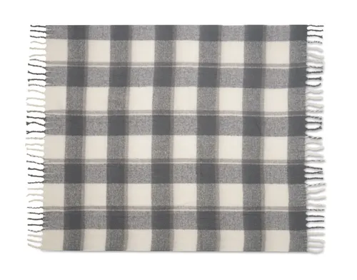 Couverture en mohair publicitaire à carreaux - Quet