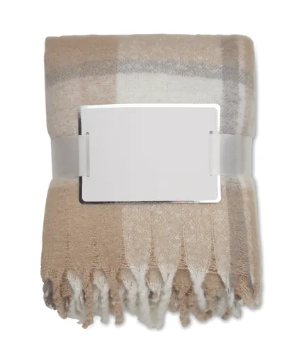 Couverture en mohair publicitaire à carreaux - Quet