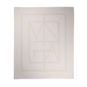 Couverture GRS Monogram - Vinga | Blanc cassé