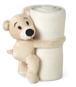 Couverture polaire personnalisée avec ours - Manta | White