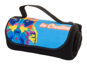 Couverture polaire rpet, personnalisable - Reporta | Noir
