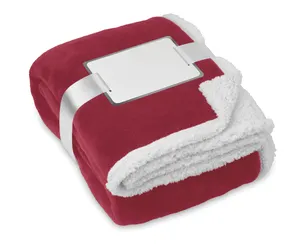 Couverture PP / sherpa personnalisable - Zermatt | Burgundy