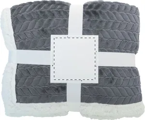 Couverture rpet personnalisée - Foglio | Gris