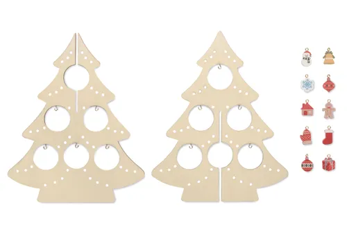 Décoration de sapin en bois personnalisable - Silueta