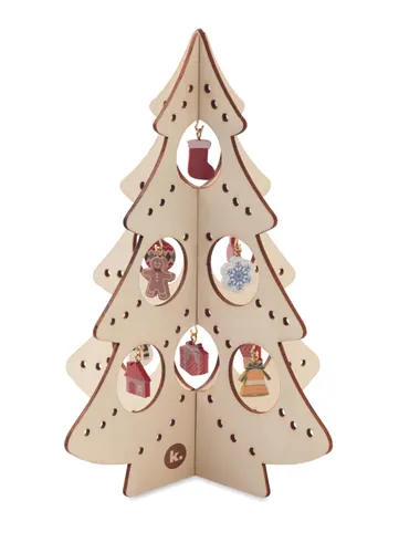 Décoration de sapin en bois personnalisable - Silueta