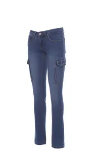 Denim denim stretch personnalisé - HUMMER LADY | Bleu clair