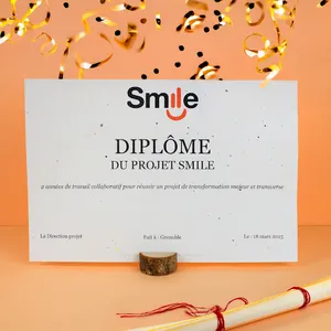 Diplôme A4 papier graines