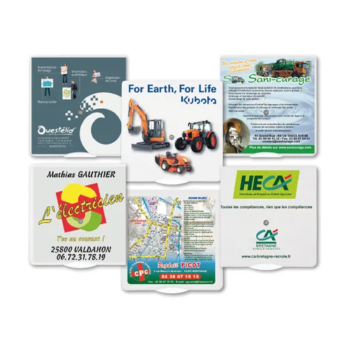 Disque de stationnement carton personnalisé 15 x 15 cm