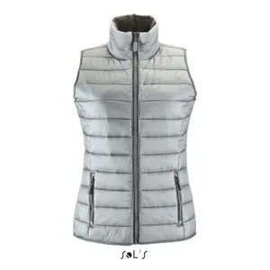 Doudoune Light Sans Manche Femme Wave Women à personnaliser - SOL'S | Metal Grey