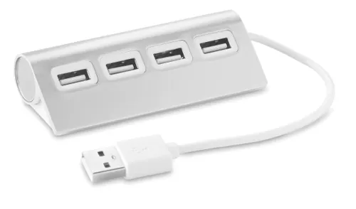 Duplicateur USB 4 ports publicitaire - Aluhub