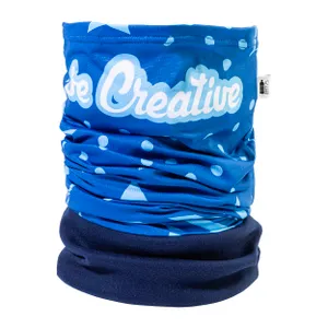 Écharpe multifonctions en RPET personnalisée - CreaScarf Winter | Bleu