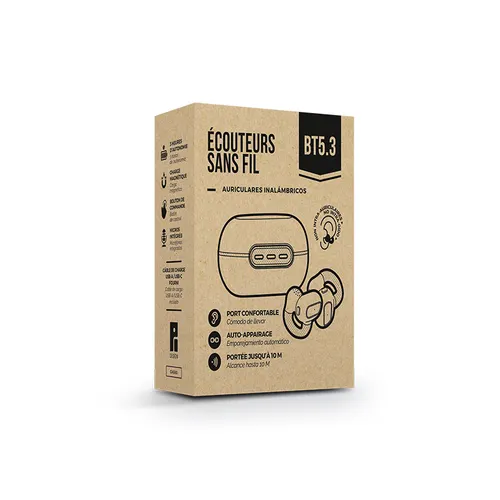 Ecouteur sans fil personnalisé BT 5.3 - a clipser